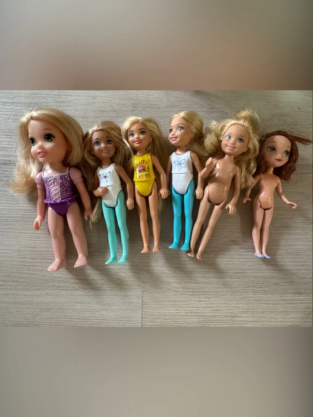 Assorted Girls Fashion Dolls - Purple, Yellow, Teal & Skin-Tone Mix
